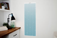 2030 Continuous Wall Calendar — Reef Blue