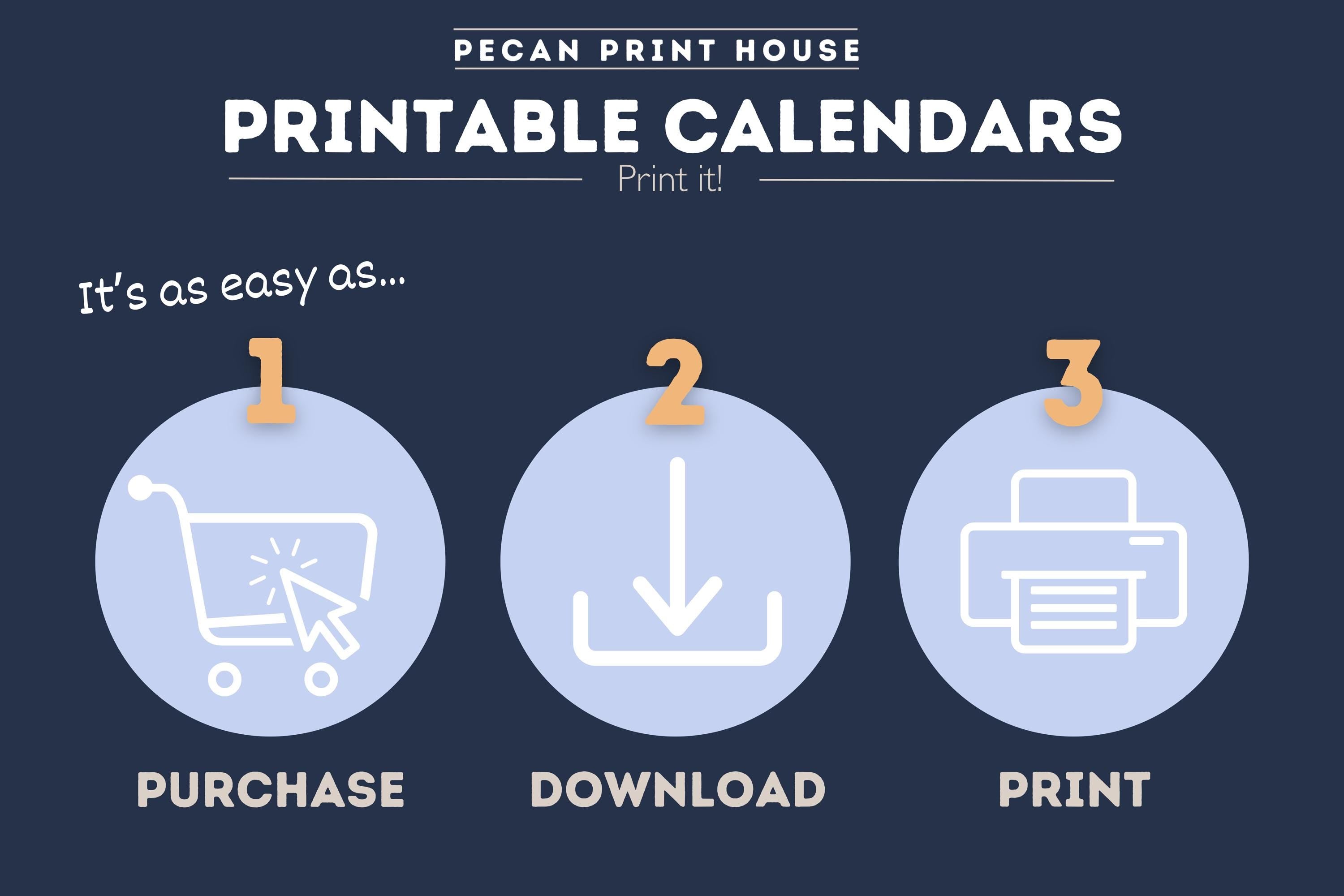2026-2030 Printable Calendars - 5 years!