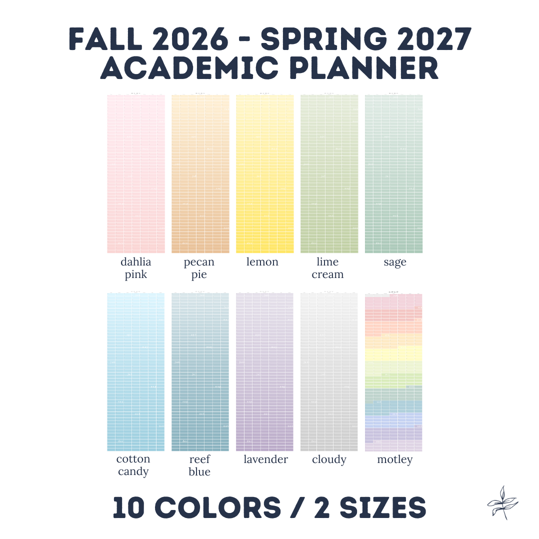 College Acceptance Gift – Academic Continuous Wall Calendar | July–June Yearly Planner for Incoming College Students