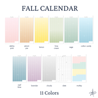 Fall 2026 Wall Calendar, September Through December
