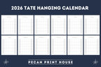 2026 Tate Hanging Calendar