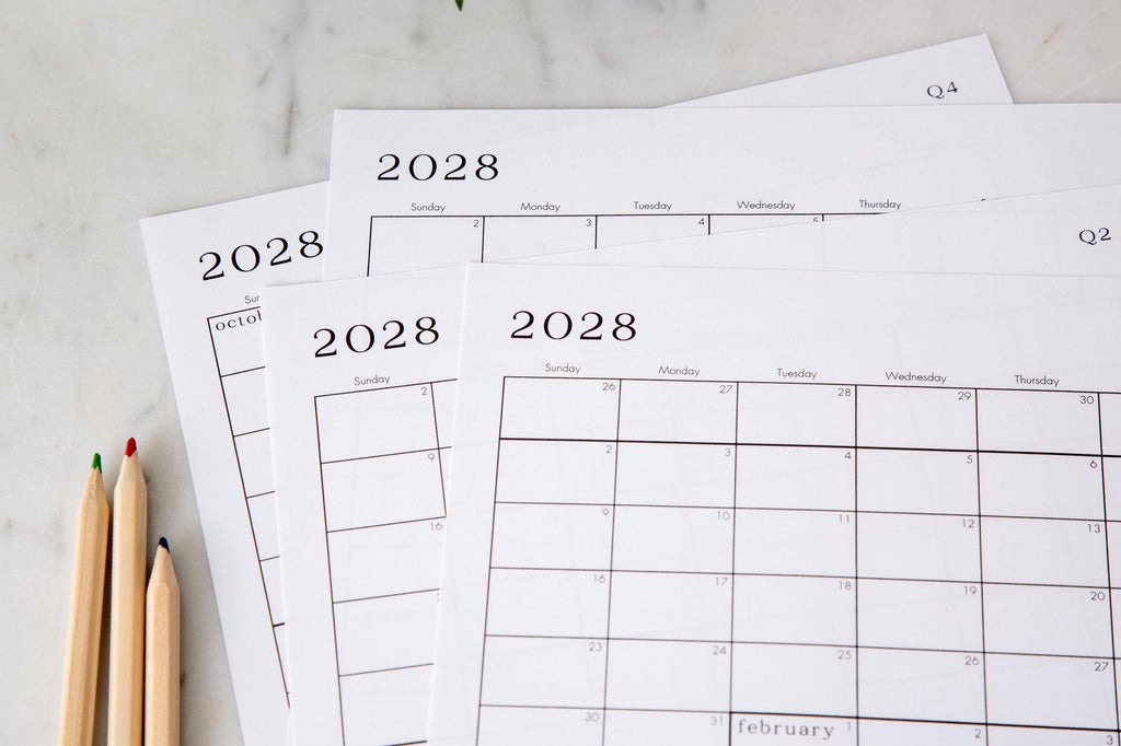 2026-2030 Printable Calendars - 5 years!