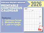 2026 Modern Printable Calendar