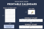 2026-2030 Printable Calendars - 5 years!