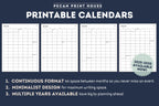 2026-2030 Printable Calendars - 5 years!