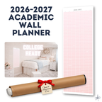 College Acceptance Gift – Academic Continuous Wall Calendar | July–June Yearly Planner for Incoming College Students