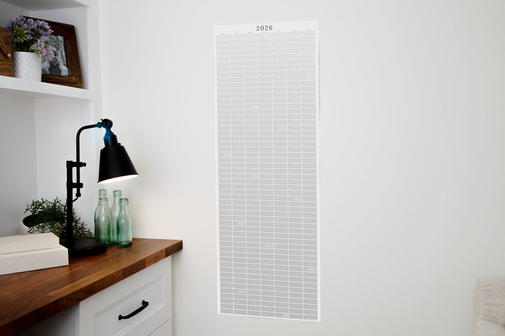Compact Continuous Wall Calendar 12" x 36"