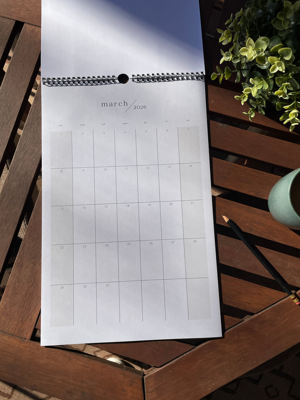 2026 Tate Hanging Calendar