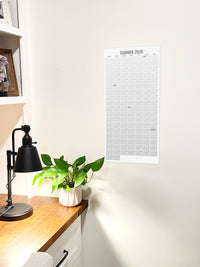 2026 Summer Wall Calendar — Cloudy