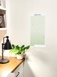 2026 Summer Wall Calendar — Lime Cream