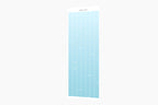 cotton candy blue academic continuous calendar on a white background