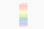 Gradient color swatch with pastel shades on a white background