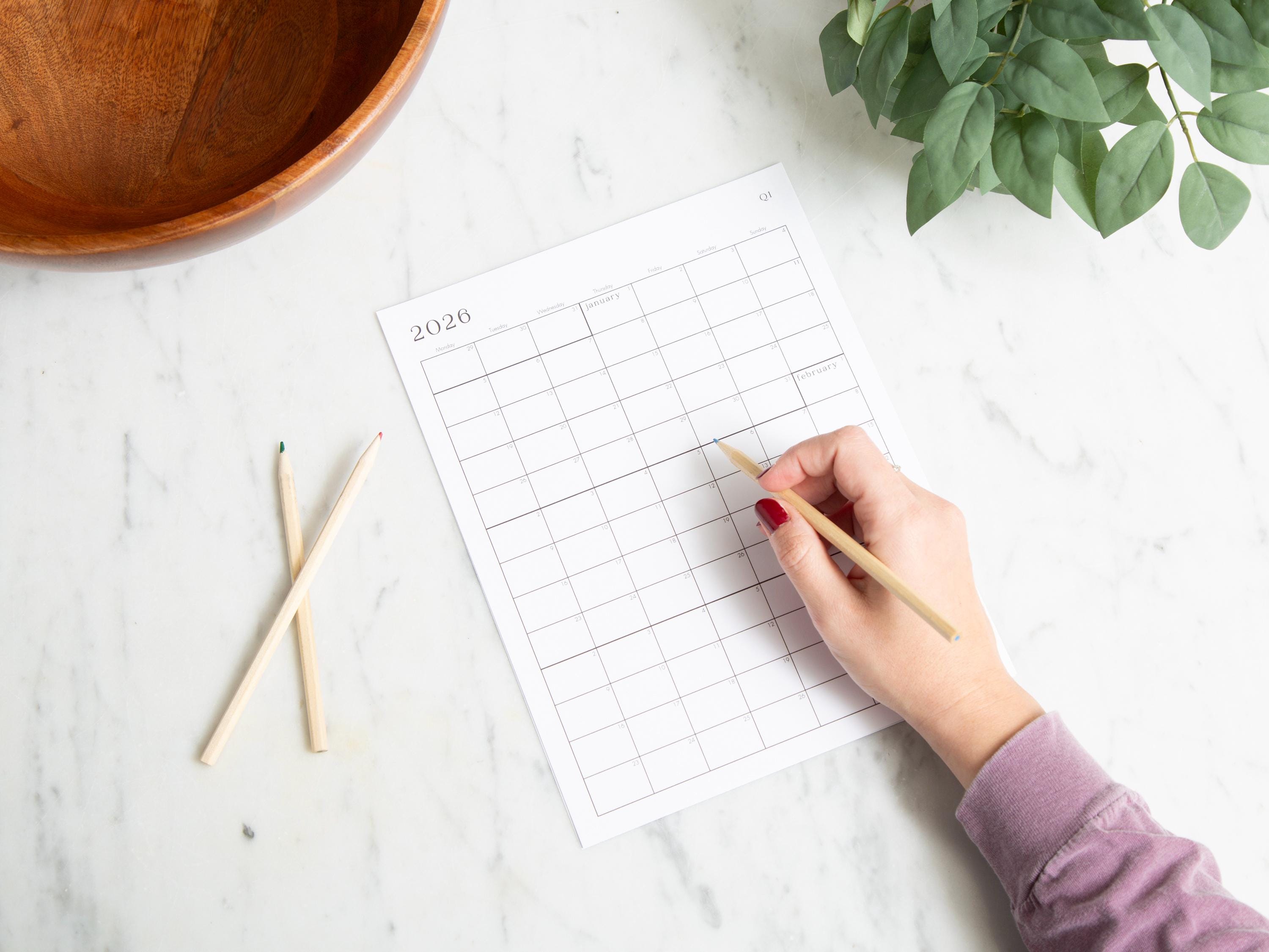 2026 Elegant Printable Calendar