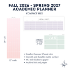College Acceptance Gift – Academic Continuous Wall Calendar | July–June Yearly Planner for Incoming College Students