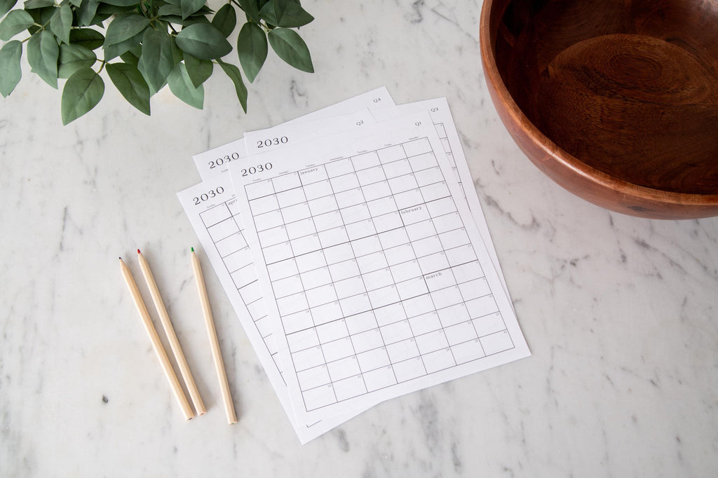 2026-2030 Printable Calendars - 5 years!